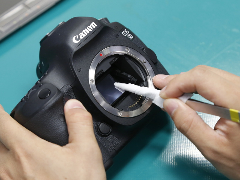 メインミラーの清掃