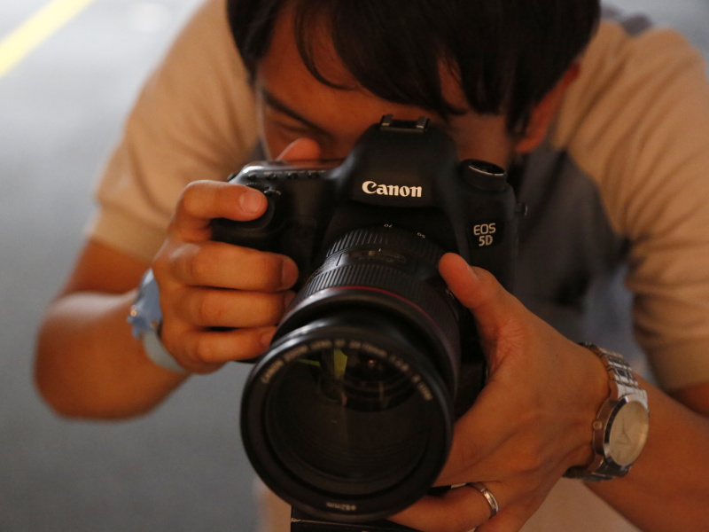 ピント位置を確認するチャートを撮影し、パソコンソフトに読み込ませて検査する