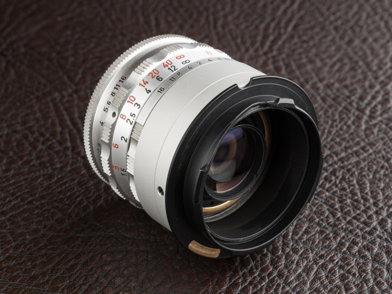 レイクォールのLMリングでMマウント化し、LM-EA7に装着。LMリングは税込1万1,340円だ