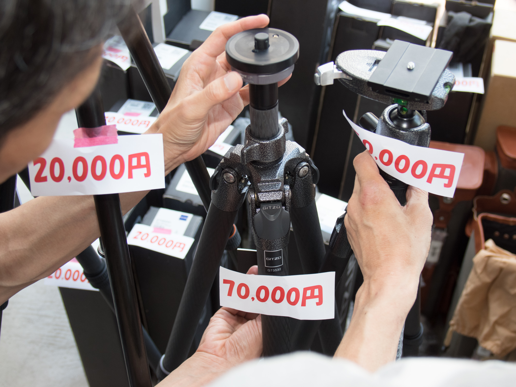 一部のアウトレット品は実際に触れて動作を確認できた。