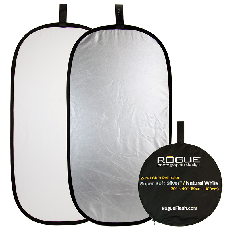 ROGUE 2in1 50×100cm シルバー/ホワイト折りたたみ式レフ