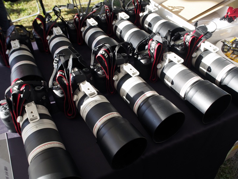 撮影会での貸し出し機材は、デジタル一眼レフカメラ「EOS 7D Mark II」と交換レンズ「EF100-400mm F4.5-5.6L IS II USM」の組み合わせだった。