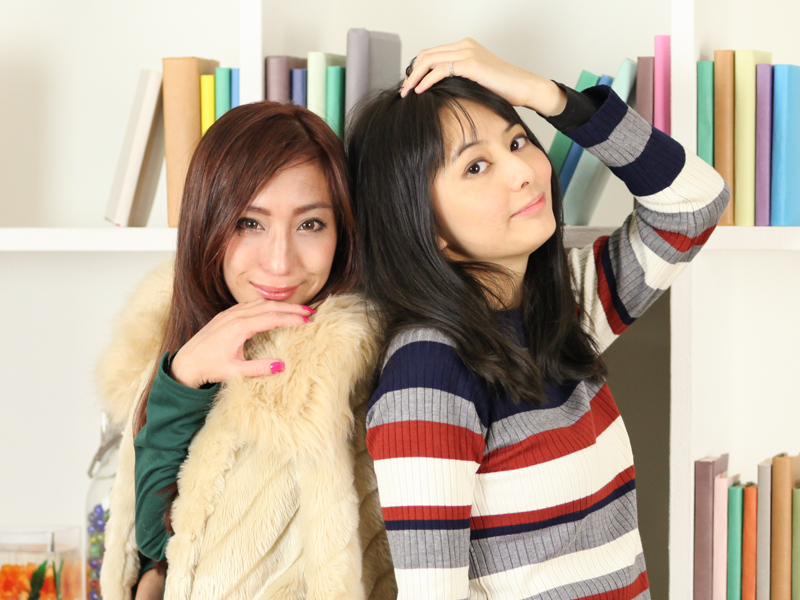 ワークショップのモデルを務めた<a href="http://ameblo.jp/yurina-bu/" class="n" target="_blank">矢沢なり</a>さん（左）と<a href="http://ameblo.jp/nico-model/" class="n" target="_blank">nico</a>さん（右）