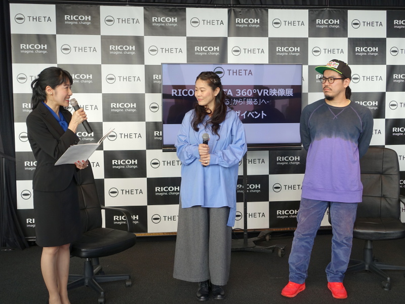 澤穂希さん（中央）、渡邊課 渡邊徹さん（右）