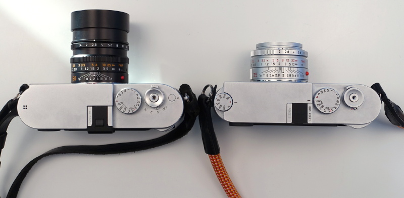 ライカM（Typ240）とライカM10（右）