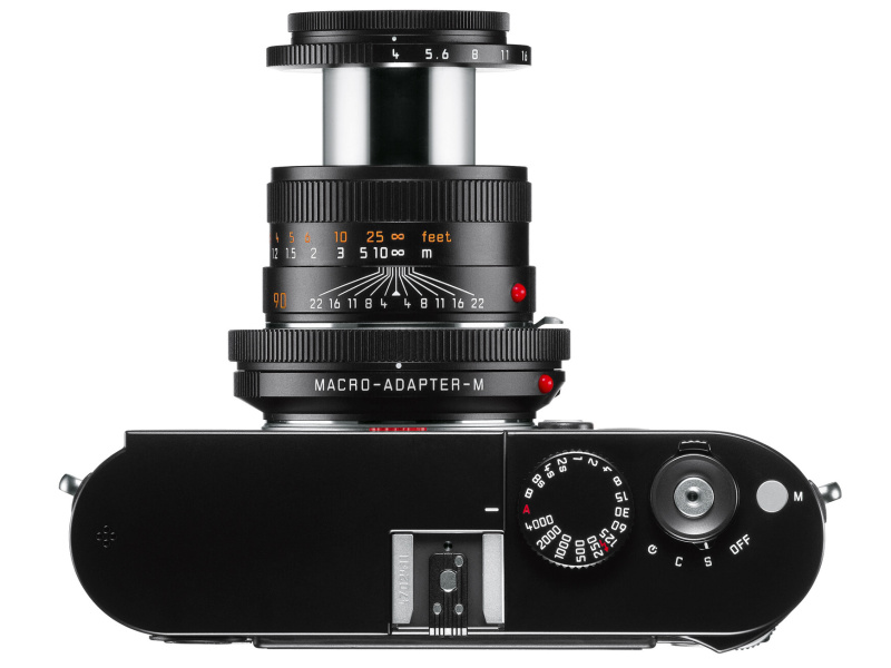 現行品で唯一の沈胴レンズ「マクロ・エルマーM F4/90mm」。接写アダプターとライブビュー機能の併用で、距離計連動範囲を超えた近接撮影を実現