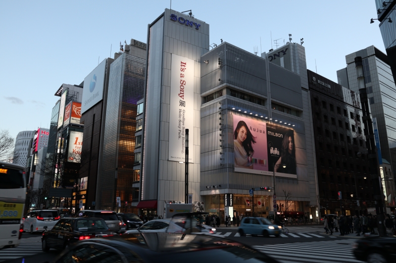 ソニービルの見納めに行ってきました。EOS M5 / EF-M15-45mm F3.5-6.3 IS STM / 1/40秒 / F3.5 / ISO100 / 18mm