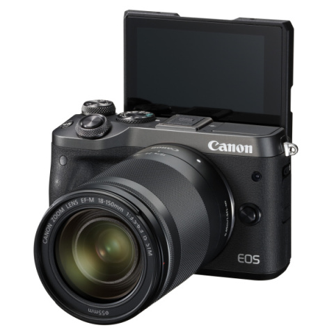 キヤノン、EOS M5の性能をフラットボディに収めた「EOS M6