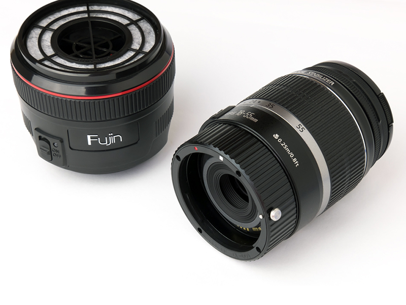 レンズへの装着例