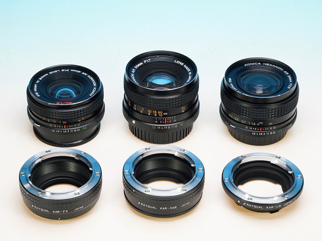 左からKAR-FX、KAR-SαE、KAR-LM