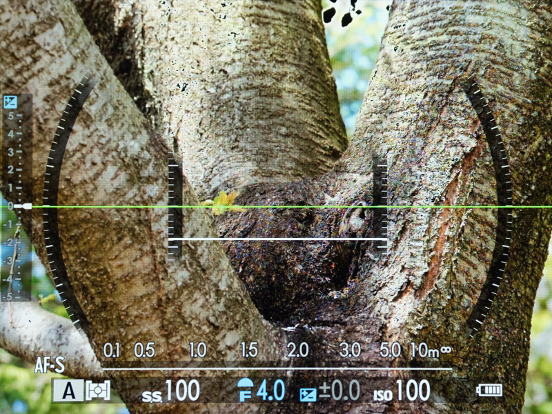 撮影中、下フリック