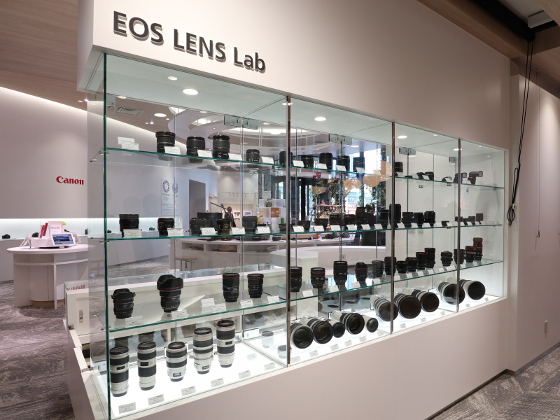 交換レンズを試せるコーナー