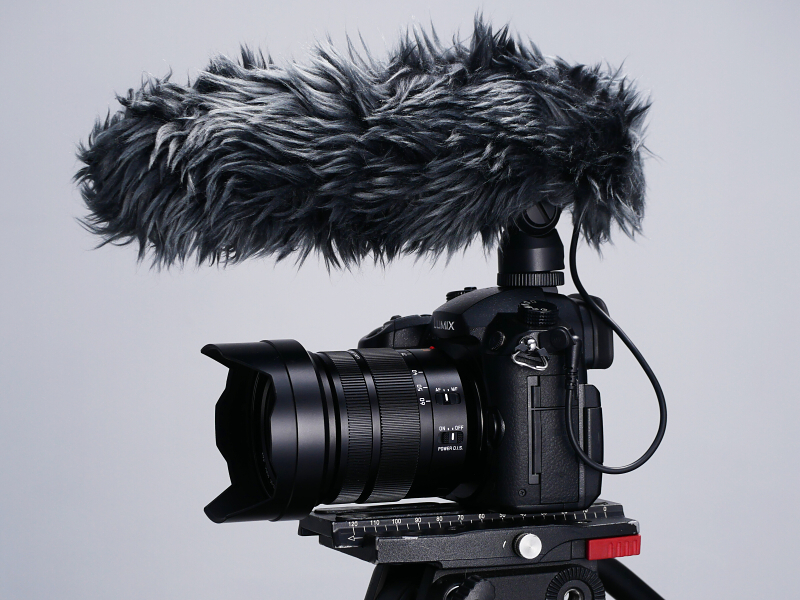 DMW-MS2に同梱のウインドスクリーンを装着したところ