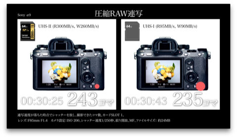 特別企画：ソニーα9で連写テスト！ UHS-II vs UHS-Iの結果は
