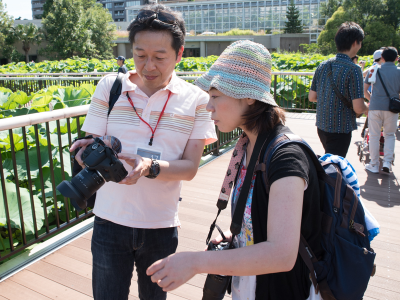 18-400mm F/3.5-6.3 Di II VC HLD以外にも、現行レンズを使っての指導もあった。