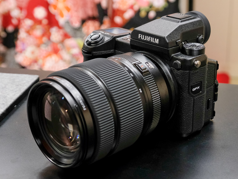 前回「FUJIKINA 2017 京都」で展示されたGFX 50S。