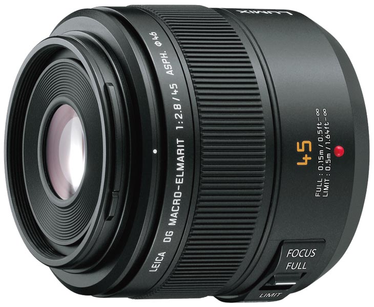 <span class="fnt-120">実勢価格：6万2,000円前後</span><br><a href="http://dc.watch.impress.co.jp/docs/review/lens_review/331037.html">交換レンズ実写ギャラリー：パナソニック「LEICA DG MACRO-ELMARIT 45mm F2.8 ASPH. MEGA O.I.S.」</a><br><a href="http://dc.watch.impress.co.jp/docs/news/312530.html">パナソニック、手ブレ補正付きの45mmマクロレンズ</a>