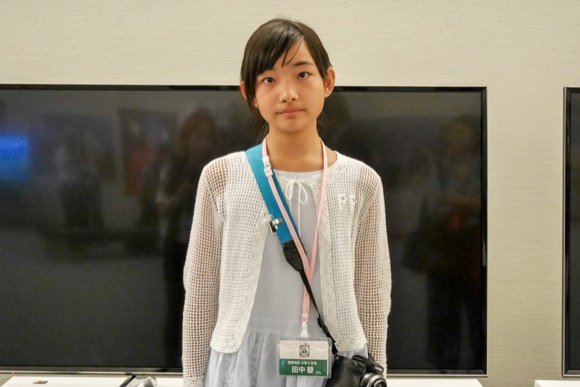 最優秀賞に輝いた田中碧さん。