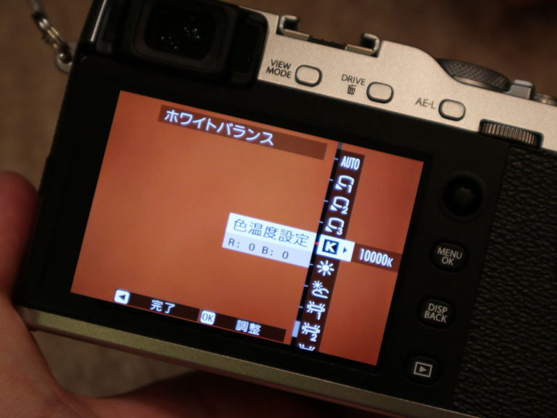 フリックしてメニューを呼び出したところ