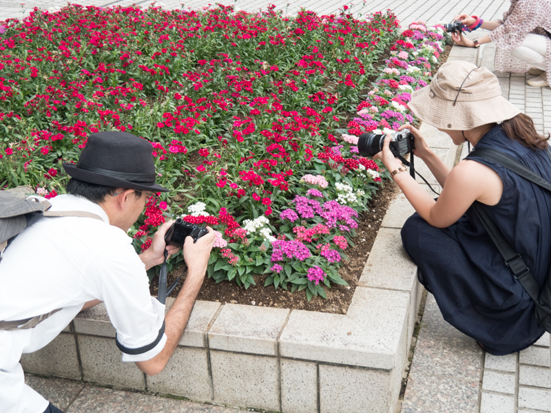実地撮影後の講評会の様子