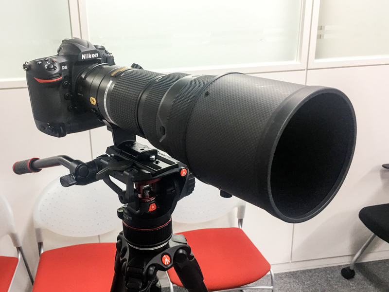 デジタル一眼レフカメラ+望遠レンズでの使用例