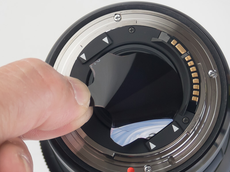 上側のツノを指で持って、爪を隙間に入れる。