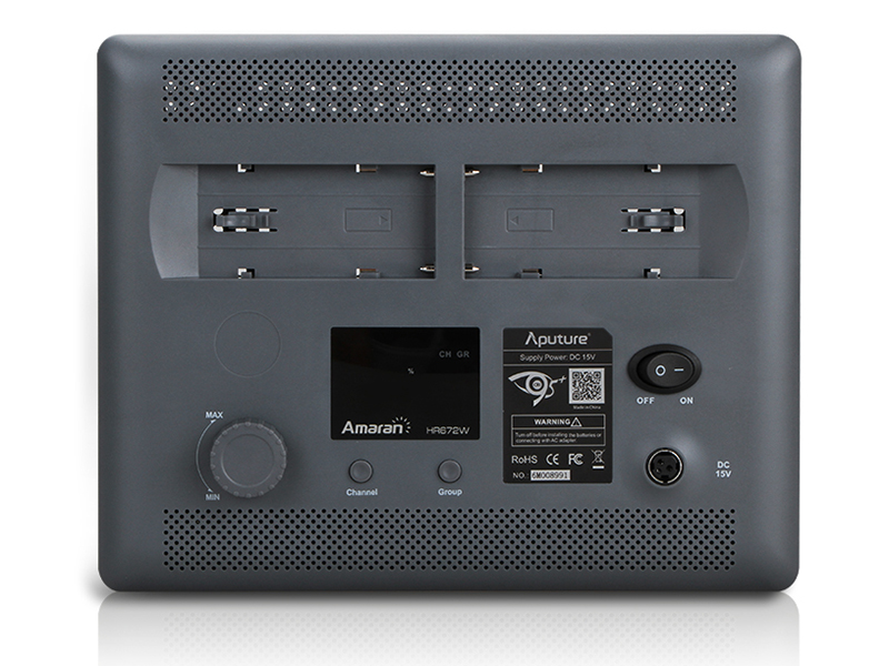 Amaran HR672Wの背面操作部