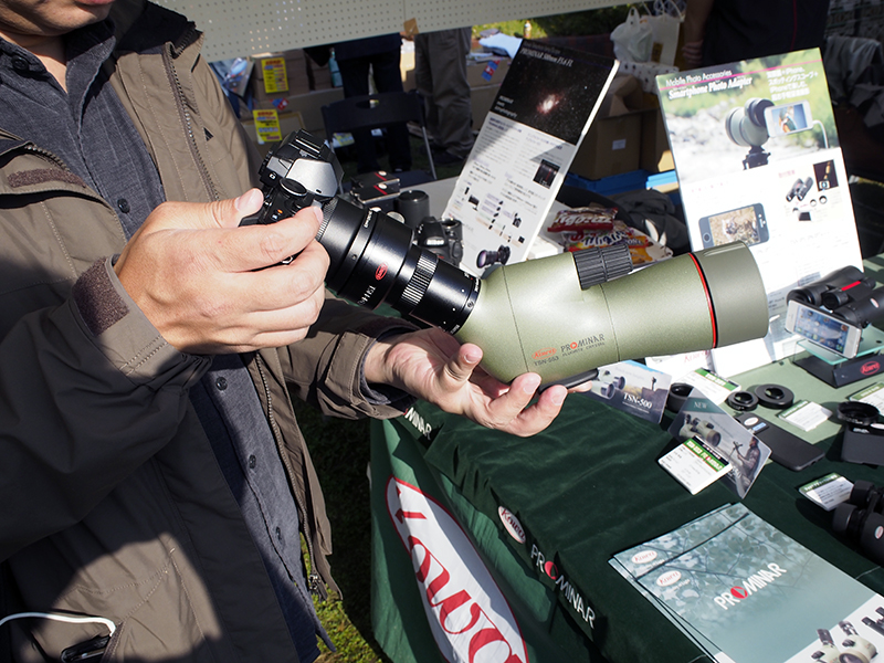 TSN-553 PROMINAR（傾斜型）を使ったカメラとの接続例。