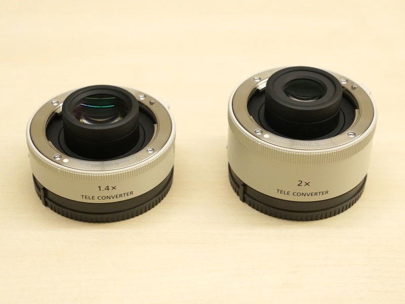 100-400mmと同時発表されたテレコンバーター。開発中の400mm F2.8でも使えるという。