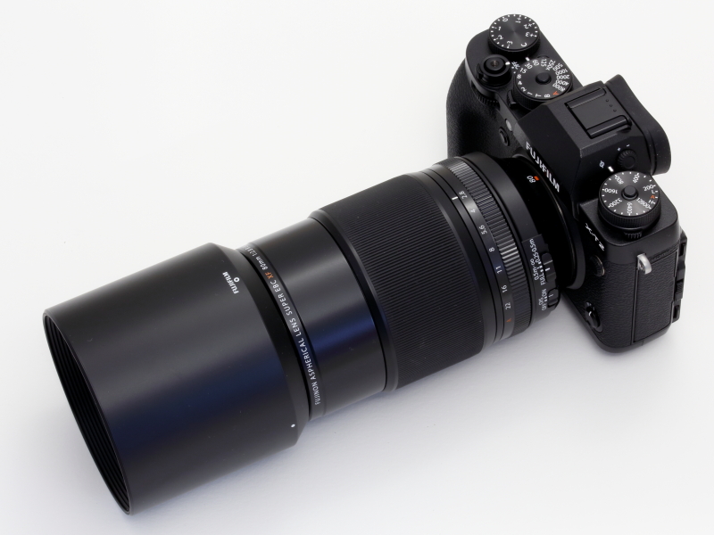 同梱のフードを装着したところ