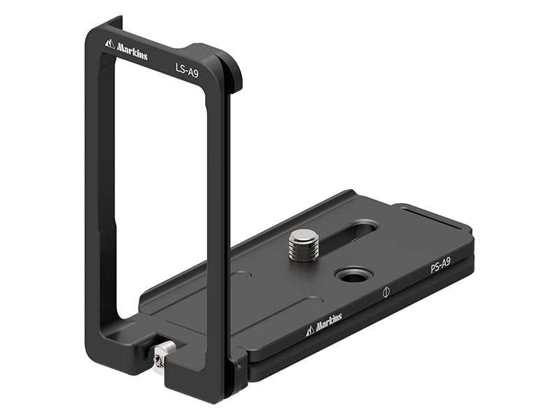 カメラプレートとサブプレートを組み合わせたL型プレート（L型ブラケット）状態