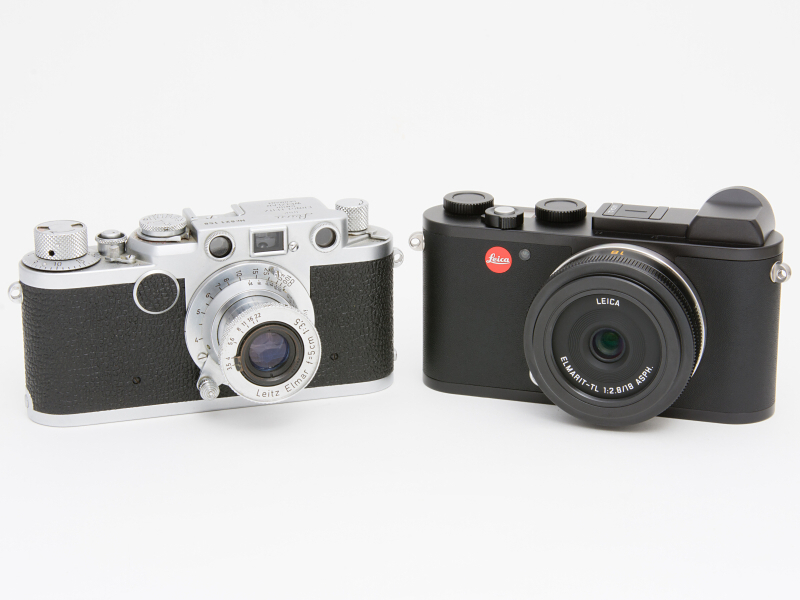 スクリューマウントライカ（左）のと比較