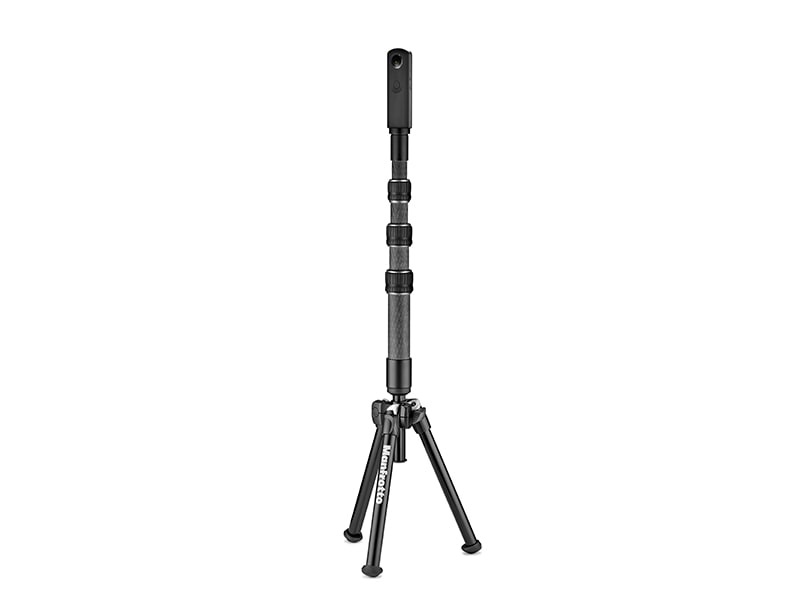 エクステンションブームと360°撮影カメラを装着した使用例