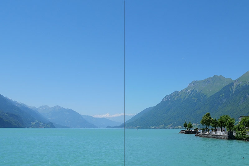 上の画像の一部を拡大。左がLUMIX G9 PROで撮影したもの、右がシミュレーションB。スマートフォンなどのモニターによっては差がわかりづらいかもしれないが、こだわりがわかるだろうか。