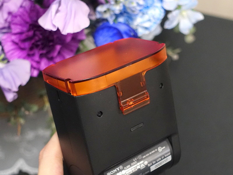 カラーフィルターを取り付けたところ。