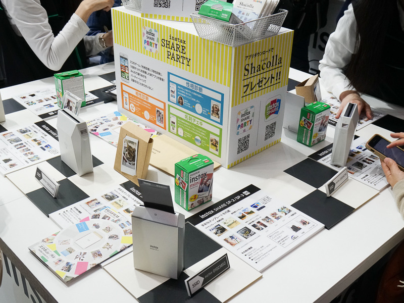 撮影とプリントを試せる。