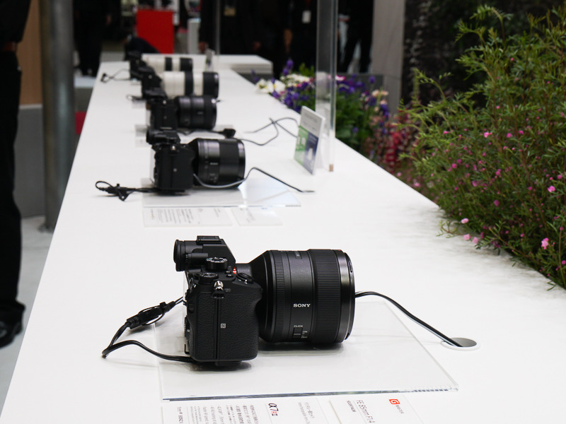 「FE 85mm F1.4 GM」でのポートレート撮影体験も。