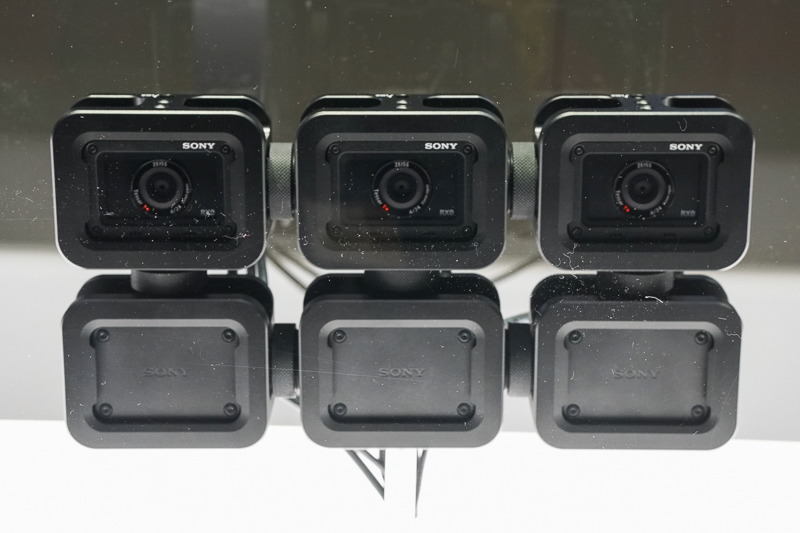 マルチカメラ撮影の連携イメージ。