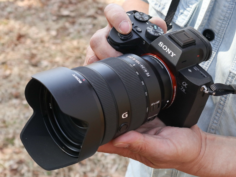 装着レンズはFE 24-105mm F4 G OSS（以下同）。