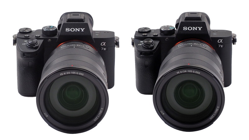 α7 III（左）、α7 II（右）