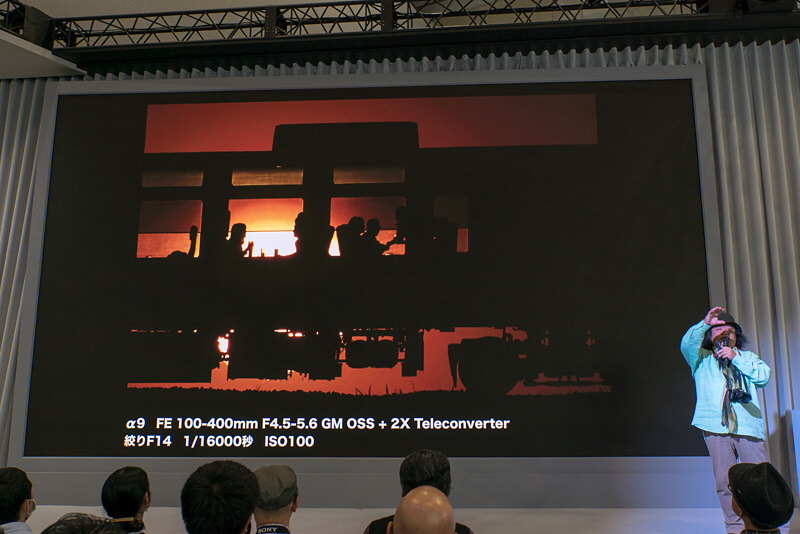 100-400mmのレンズも発売となり、テレコンバーターも取り付けてクロップ機能も使用。1,200mm相当の超望遠撮影となった。