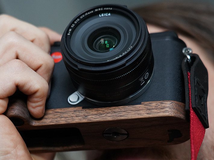 Leica CL（Type7323）専用グリップ付きカメラベース ウォルナット