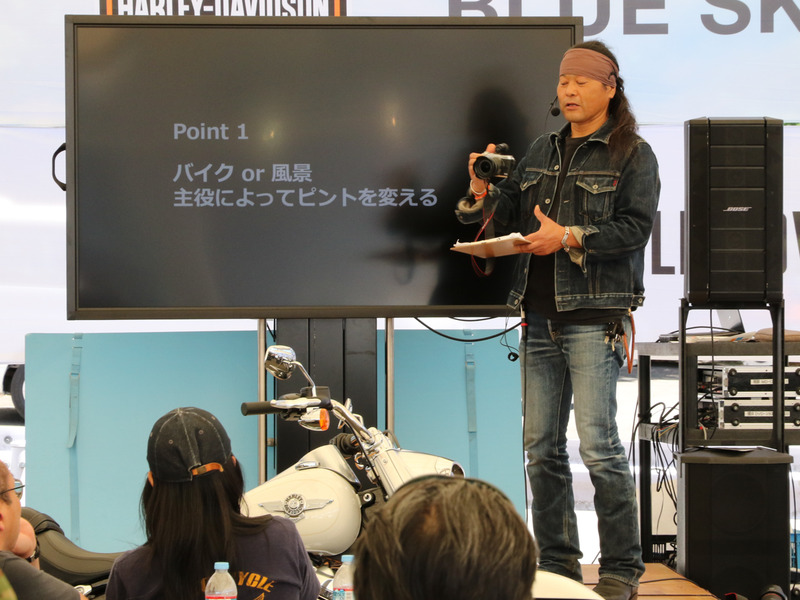 スマートフォンでは難しい、レンズ交換式カメラならではの表現方法を中心に説明した。