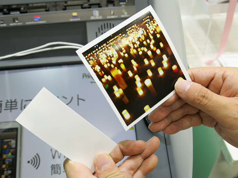 セルフプリント機のスクエア用紙。