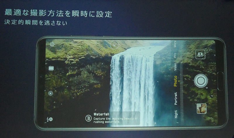 自動シーン選択のイメージ。