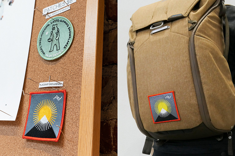 ワッペンを使ったカスタマイズ例。