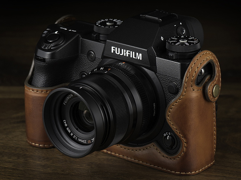 ビンテージブラウン		KAZA FUJIFILM X-H1 専用 ハーフレザーケース ビンテージブラウン