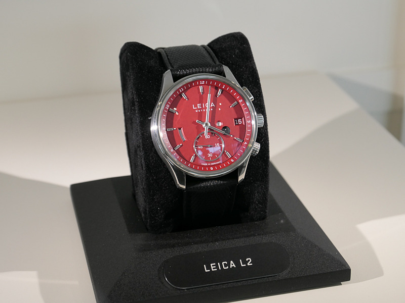 Leica Watchはパーソナライズも可能にする予定。こちらはLEICA L2のカスタマイズ見本。