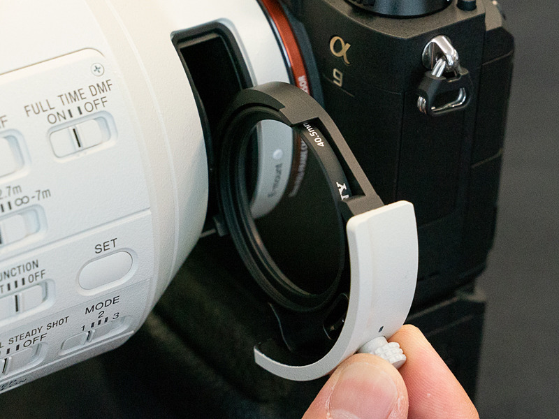 フィルターは差し込み式。