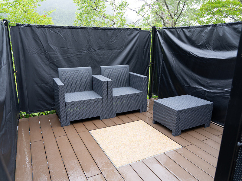 貸出スペース、星空デッキの内部。